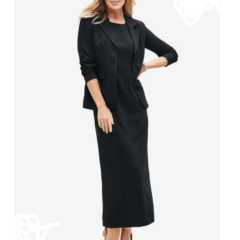 Jessica London Elegant Black Maxi Dress